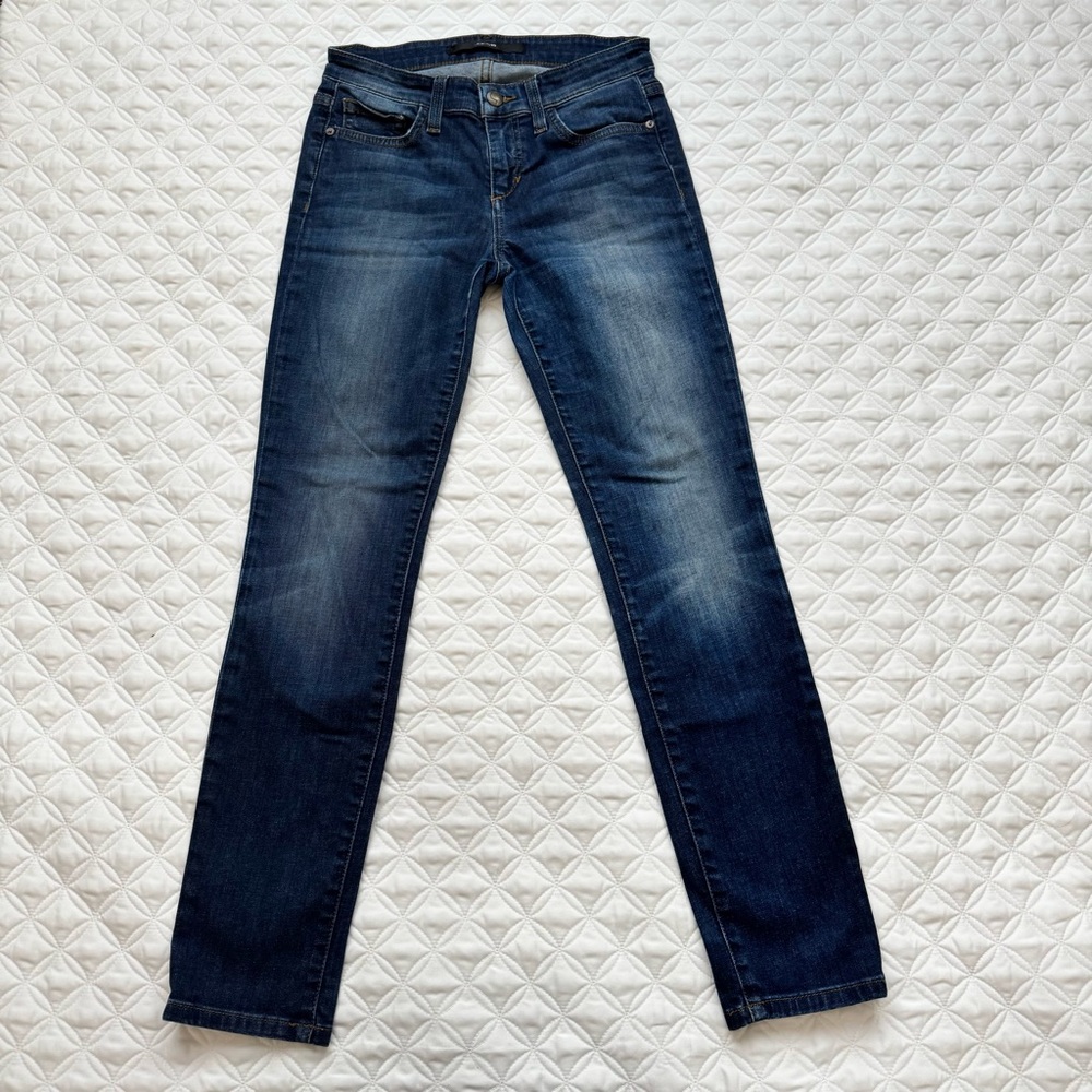 Joe’s Jeans Women's Mardi Straight Ankle Dark Faded Blue Denim Jeans Size 25